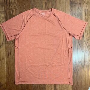 Old Navy Active Men's Performance T-Shirt Coral Heather Short Sleeve Gym Workout